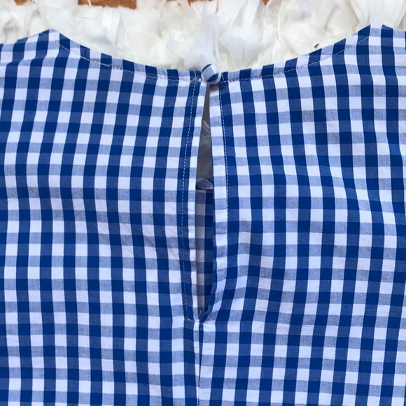 Who What Wear Gingham Peplum Blouse - Picture 6 of 6